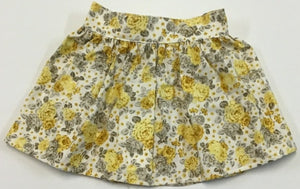 Vintage Yellow Rose Skirt
