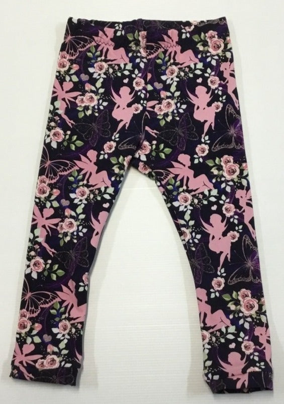 Navy Fairy Garden Leggings