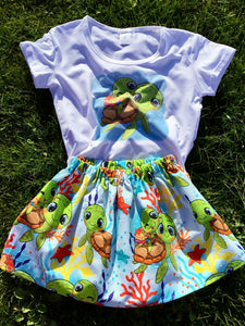 Turtle Love Skirt Set